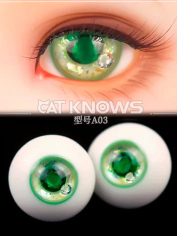 ドール用アイ レジンアイ 樹脂アイ グリーン 12mm/14mm/18mmサイズ人形用 BJD A02