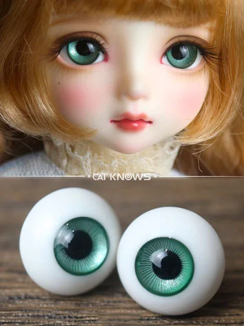 ドール用アイ レジンアイ 樹脂アイ グリーン 12mm/14mm/18mmサイズ人形用 BJD B05