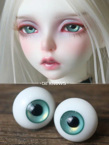 ドール用アイ レジンアイ 樹脂アイ グリーン 12mm/14mm/18mmサイズ人形用 BJD B07