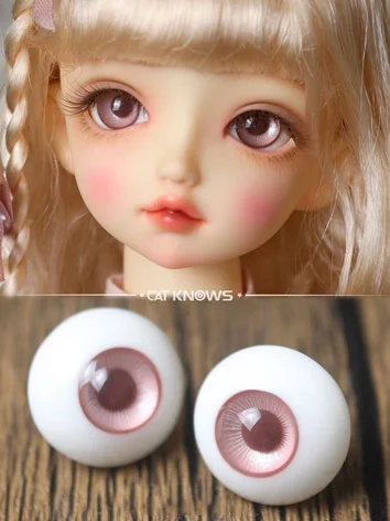 ドール用アイ レジンアイ 樹脂アイ ピンク 12mm/14mm/18mmサイズ人形用 BJD B08