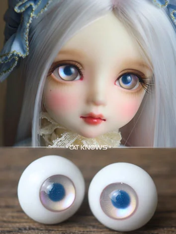 ドール用アイ レジンアイ 樹脂アイ ブルー 12mm/14mm/18mmサイズ人形用 BJD B15