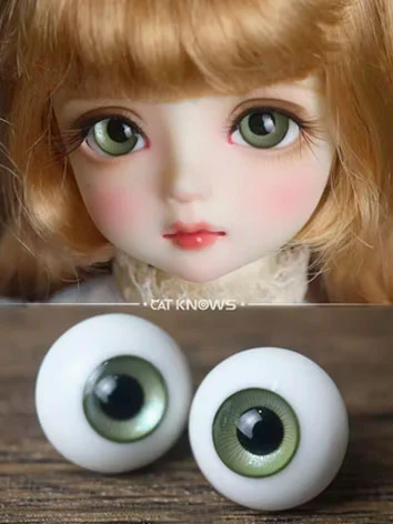 ドール用アイ レジンアイ 樹脂アイ グリーン 12mm/14mm/18mmサイズ人形用 BJD B17
