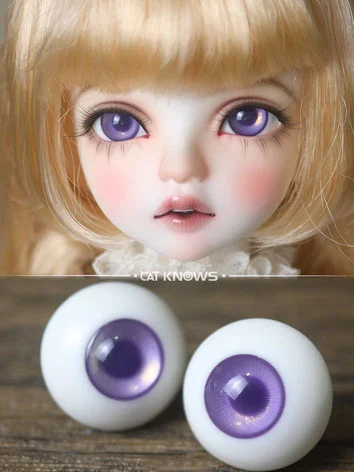 ドール用アイ レジンアイ 樹脂アイ パープル 12mm/14mm/18mmサイズ人形用 BJD B19