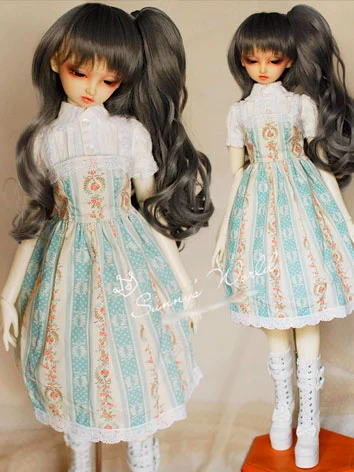 ドール用服 ワンピース 花柄 女の子用 SDサイズ人形用 BJD用