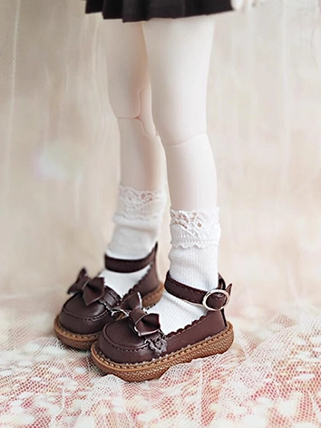 ドール用お靴 ブラック/ホワイト/褐色 MSDサイズ人形用 球体関節人形用 BJD