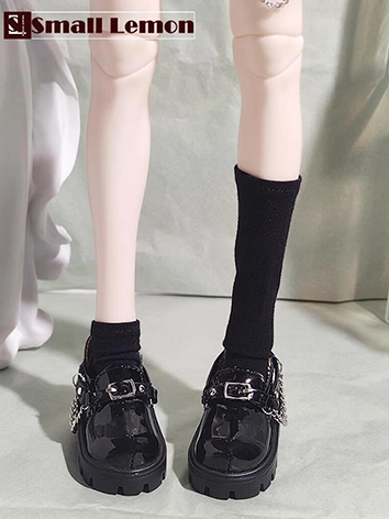 ドール用お靴 ブラック/ホワイト MSDサイズ人形用 球体関節人形用 BJD