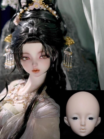 ラスト2個 ドール用ヘッド 华玥（Hua Yue）美白肌 女の子 球体関節人形 BH317041