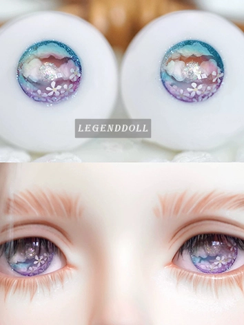 ドール用 レジンアイ パープル 10mm/12mm/14mm/16mm/18mm/20mm 球体関節人形用 BJD DOLL