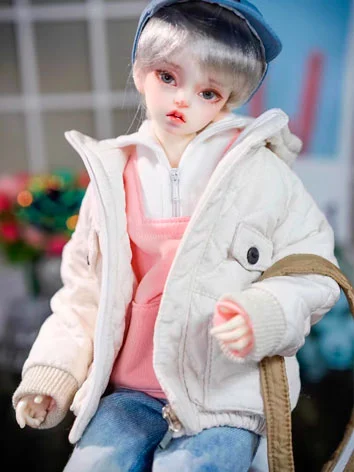 ドール用服 アウター ホワイト MSDサイズ人形用 BJD用