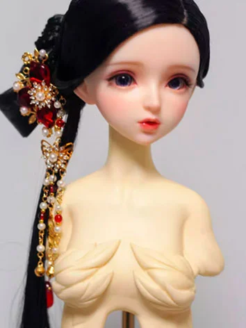 ドール用髪飾り パープル 7色あり SDサイズ人形用 BJD