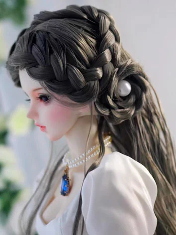 ドール用ウィッグ 古風 スタイルある 編みウィッグ MSD/SDサイズ人形用 BJD 【玫瑰】
