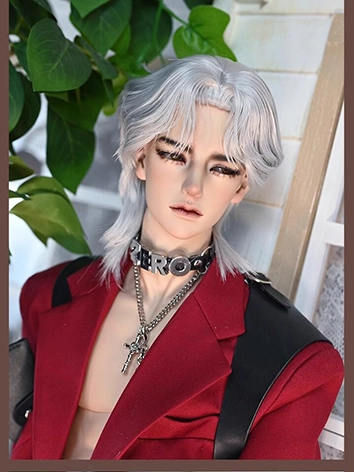 ドール用ウィッグ  ゴールド グレー ネイビー ブラウン ワインレッド MSD/小顔SD/SDサイズ用 BJD