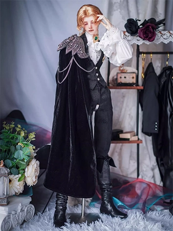 ドール用衣装セット 【夜鶯】ブラック POPO68/LS73/ID75/SD16/SD/AS62サイズ用 球体関節人形 BJDDOLL