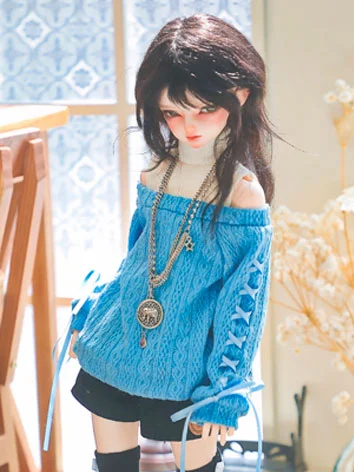 BJD ドール用服 セーター ブルー/ベージュ/レッド/ブラウン/ピンク/グリーン/パープル MSDサイズ人形用 球体関節人形