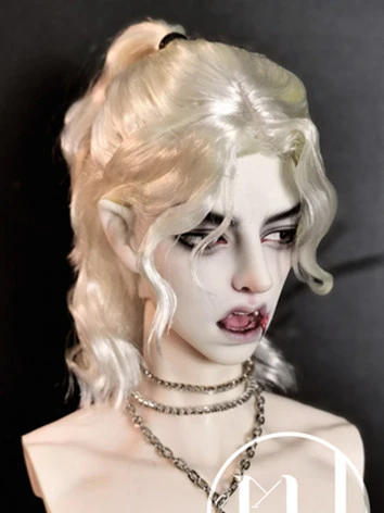 ドール用スタイルウィッグ ショート ミルクゴールド/グレー/ブラック/レッド/ホワイト SD/小顔SDサイズ BJDドール用