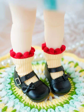 ドール用お靴 皮革靴 ホワイト ブラック ピンク グレーブルー レッド YOSDサイズ人形用 球体関節人形用 BJD