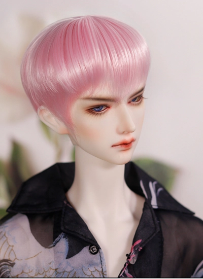 ドール用ウィッグ ショート ピンク SD/小顔SD/MSD/YOSDサイズ人形用 BJD