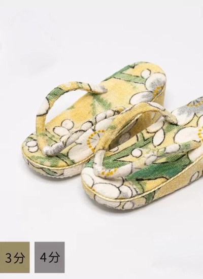 ドール用下駄 和服用 黄色 MSD/SDサイズ人形用 BJD DOLL