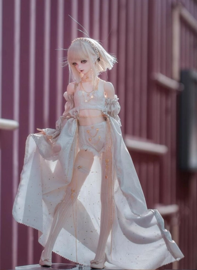 ドール用服 洋服 ホワイト 女の子用 AS62/SDGRサイズ用 球体関節人形 BJD