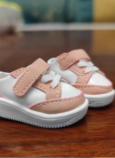 ドール用お靴 スニーカー 運動ブーツ ホワイト/ブラック/ピンク/グレー YOSDサイズ BJD