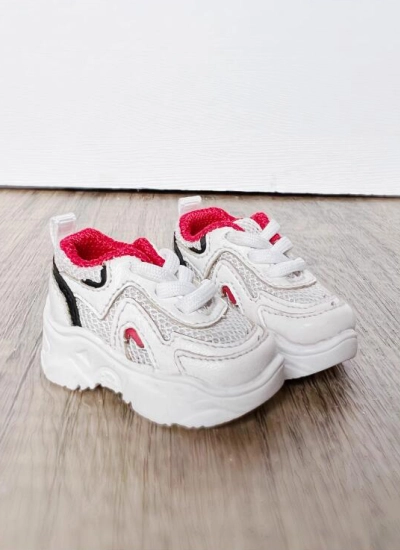 ドール用お靴 スニーカー 運動ブーツ ホワイト SD/MSD/YOSDサイズ BJD