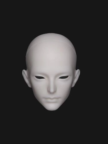 ドール用ヘッド Asake 頭囲23.4cm 首周り12.8cm 70cm級ボディ用 球体関節人形 BJD DOLL