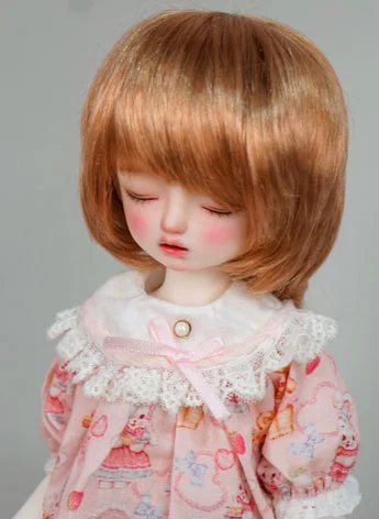 ドール用ウィッグ ショート ライトゴールド ブラウン YOSDサイズ人形用 球体関節人形 BJD
