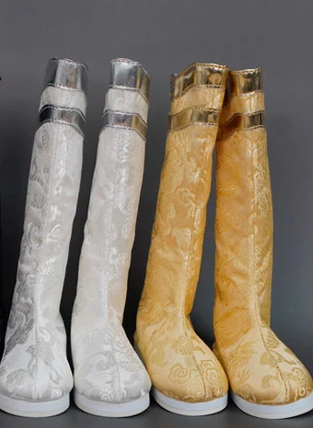 ドール用お靴 ブーツ イェロー ブラック ホワイト MSD/SD/70cmサイズ人形用