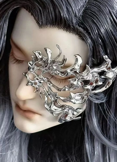 ドール用マスク【骨蝶マスク】 シルバー/ゴールド/旧シルバー MSD/SD/70cmサイズ人形用 BJD