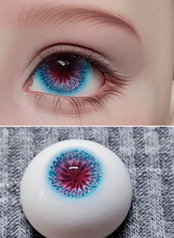 BJD ドール用 石膏アイ 手作り ワインレッド 12mm/14mm/16mm/18mm