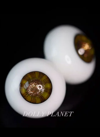 ドール用グラスアイ イェロー 14mm/16mmサイズ 球体関節人形 S-29