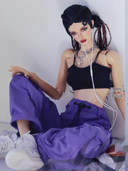 ドール用ズボン グレー/ベージュ/パープル/ブルー 女の子用 SDサイズ 球体関節人形 BJD