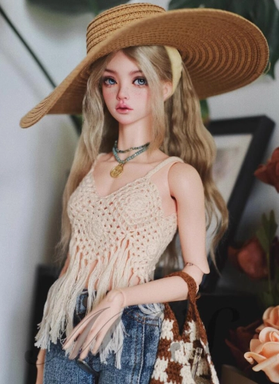 ドール用ベスト ベージュ 女の子用 SDサイズ 球体関節人形 BJD