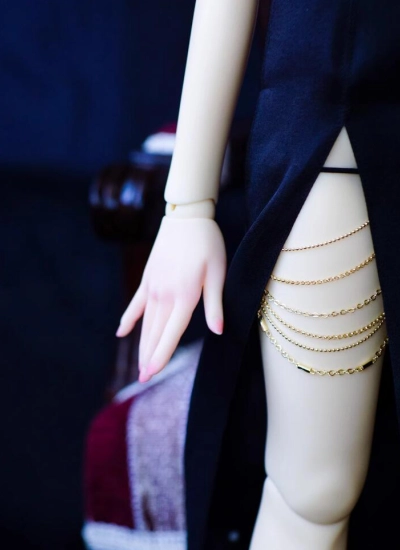 ドール用チェーン レッグチェーン SD/70cmサイズ人形用 X438 【斜穂】球体関節人形用 BJD