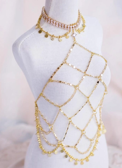 ドール用ネックレス 全身チェーン SD/70cmサイズ人形用 X282 【捕夢】球体関節人形用 BJD