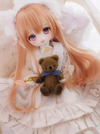 激安 BJDドール用 ウィッグ ストレート ブラックブラウン/オレンジ/ライトブラウン/ミルクゴールド/ニンジン色 柔らかい高温糸 YOSD/MSD/SDサイズ人形用