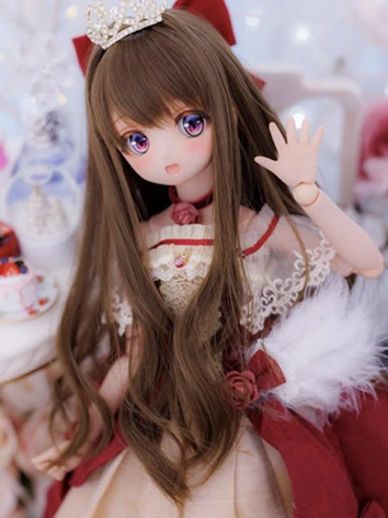 激安 BJDドール用 ウィッグ カール ブラウン/ブルー/ゴールド 柔らかい高温糸 YOSD/MSD/SDサイズ人形用