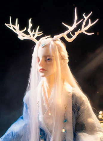 ドール用角 樹脂 ブラック ホワイト SD/MSDサイズ用 BJD