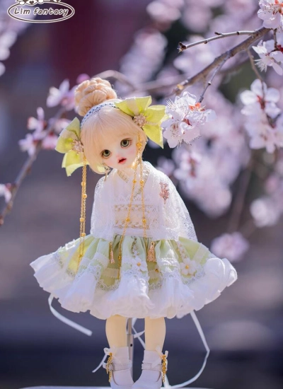 ドール用ドレス 洋服 lolita 1/5と1/6サイズ人形用 ブルー/ベージュ 球体関節人形用 BJDDOLL