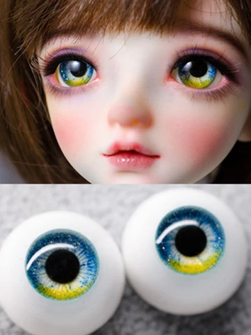 BJD ドール用アイ ブルー系 石膏アイ【輝烁】10mm/12mm/14mm/16mm/18mm