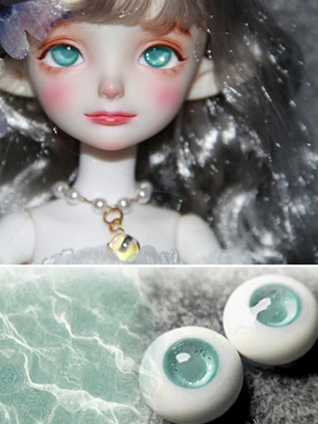 BJD ドール用アイ 樹脂＋石膏アイ『長島氷茶』グリーン 10mm/12mm/14mm/16mm/18mm