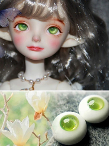 BJD ドール用アイ 樹脂＋石膏アイ『木兰詩語』グリーン 10mm/12mm/14mm/16mm/18mm