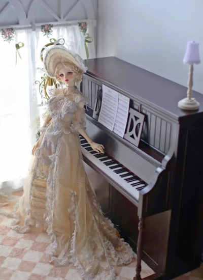 ドール用ピアノ ブラック/ホワイト/ブラウン SD/75cmサイズ人形用 球体関節人形 BJDDOLL