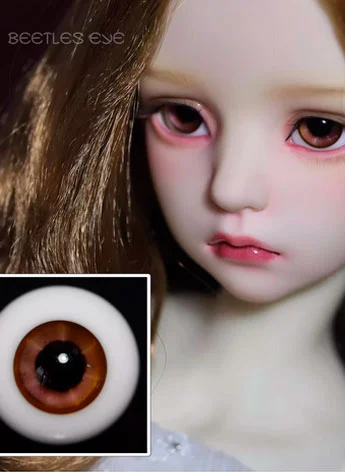 ドール用グラスアイ ブラウン 12mm/14mmサイズ 球体関節人形 DG-03