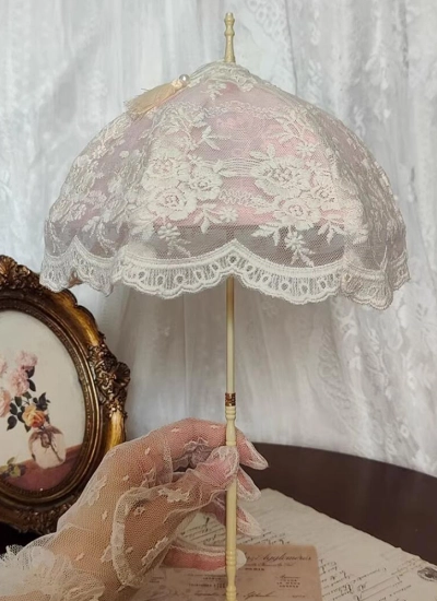 ドール用傘 長い柄 ピンク SD/MSDサイズ人形用 撮影道具