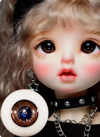ドール用アイ グラスアイ ブラウン 12mm/14mm/16mmサイズ BJD Z42