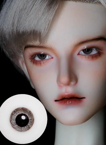 ドール用アイ グラスアイ ブラック 14mm/16mmサイズ BJD Z47