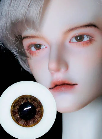 ドール用アイ グラスアイ ブラウン 12mm/14mm/16mmサイズ BJD Z52