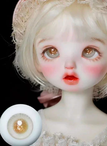 ドール用アイ グラスアイ ゴールド 12mm/14mm/16mm/18mmサイズ BJD Z66
