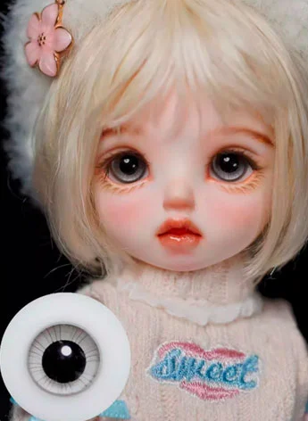 ドール用アイ グラスアイ グレー 12mm/14mm/16mm/18mmサイズ BJD Z21